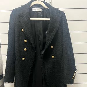 Zara Peacoat with Gold Buttons Size XSmall.